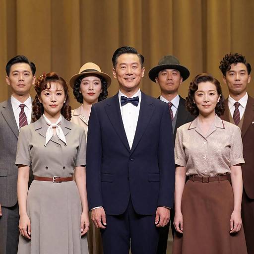 Vintage 1950s Theatrical Cast Portrait