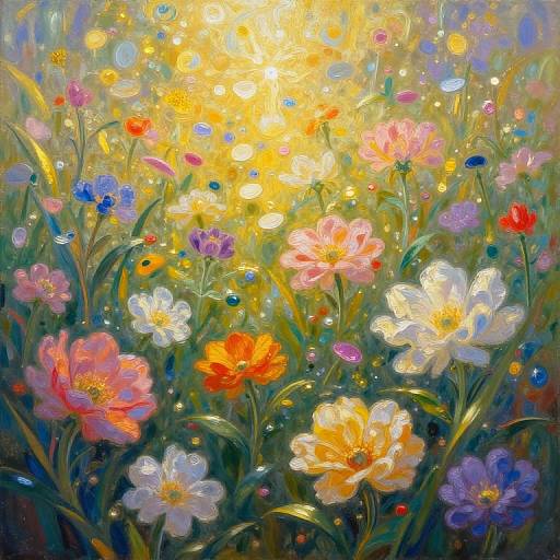 Ethereal Floral Fantasy Landscape