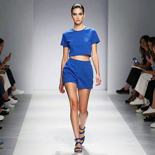 Summer Runway Fashion Model