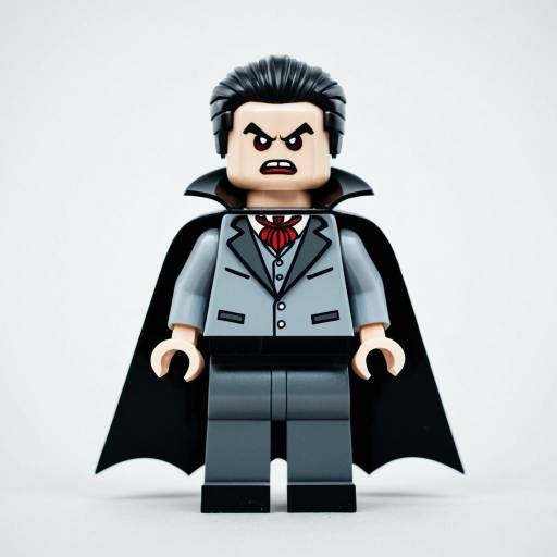 Vampire Minifigure in Pastel Landscape