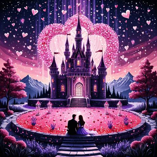 Enchanted Valentine's Day Castle Scene