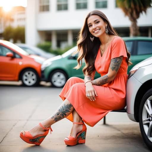 Vibrant Outdoor Portrait of Young Woman