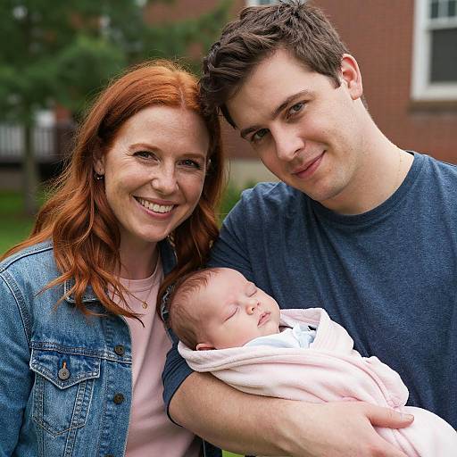 Joyful Family Moment in Nature
