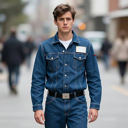 Realistic Cable Guy Costume Outdoors