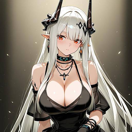 Illustration of Mudrock (obsidian) (arknights), arknights in the style of Kimura takahiro