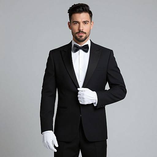 Elegant Male Butler Costume Portrait