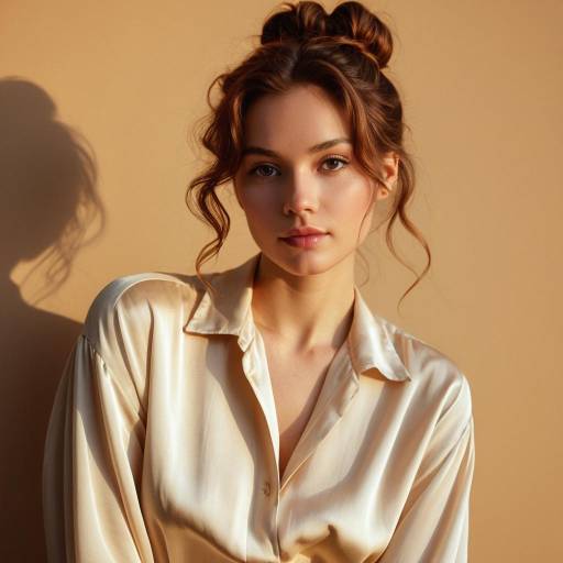 Elegant Portrait of a Fashionable Woman