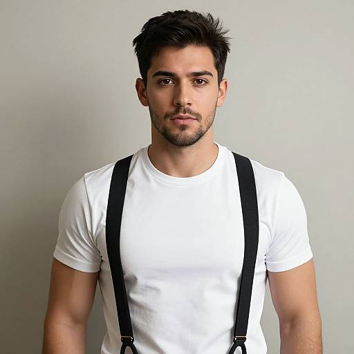 Realistic Male in Gym Shirt Costume