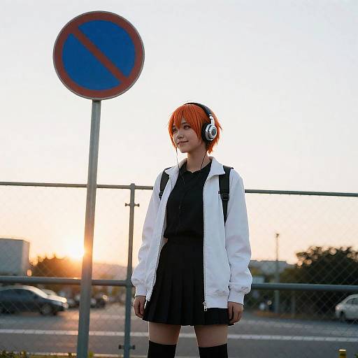 Adachi Rei Urban Dusk Portrait