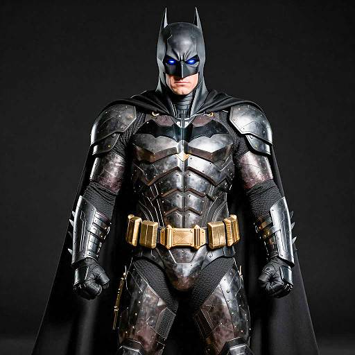Muscular Batman in Armored Suit