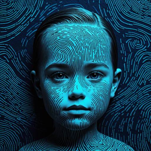 Fingerprint Pattern on Child's Face