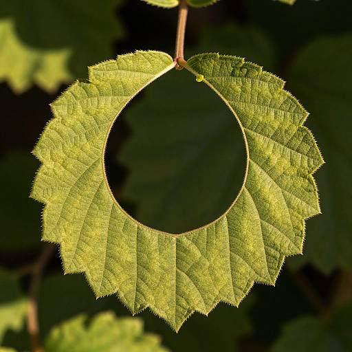 Ring Shaped Leaf with Serrated Edges