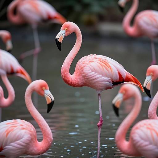 Dali-Inspired Flamingo Psychogeometry