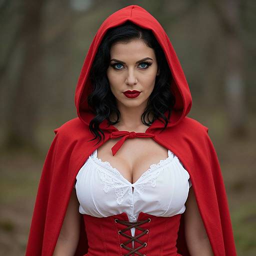 Enchanting Little Red Riding Hood Portrait