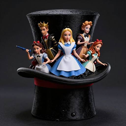 Alice in Wonderland Top Hat Portrait