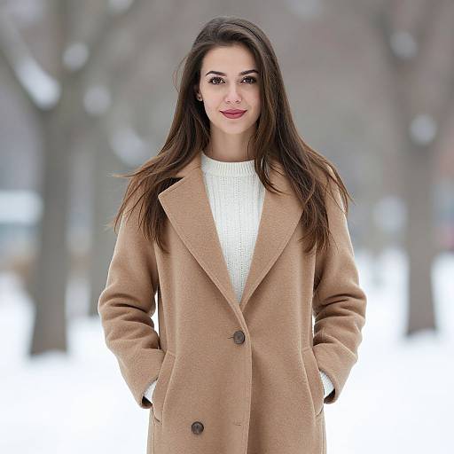 Classy Winter Outfit Woman Portrait