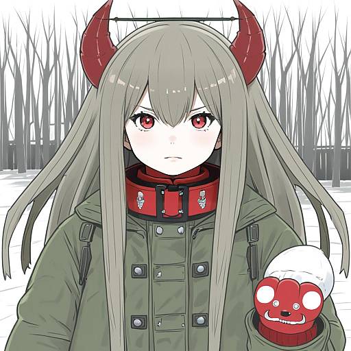 Illustration of Muppo, kantai collection in the style of Nishieda