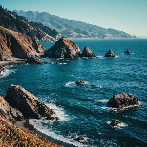 Northern California Coastal Rocks and Ocean