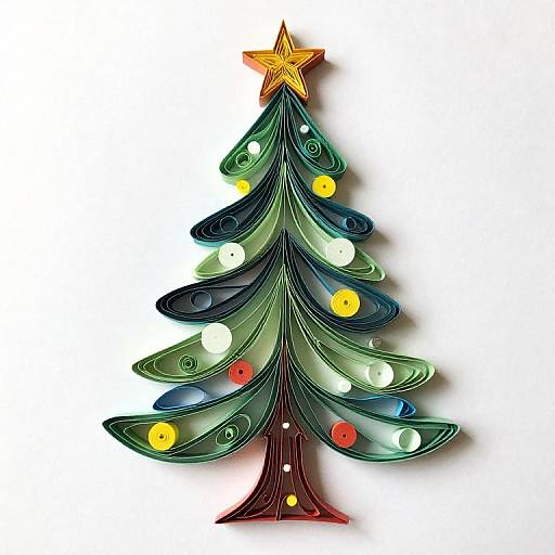 Paper Quilling Christmas Tree Design