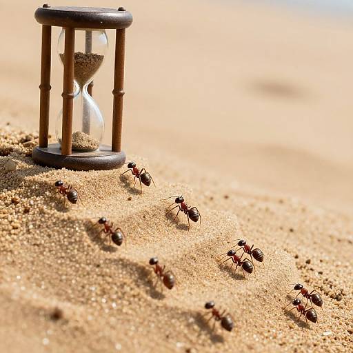 Ants Ascending Hourglass Staircase