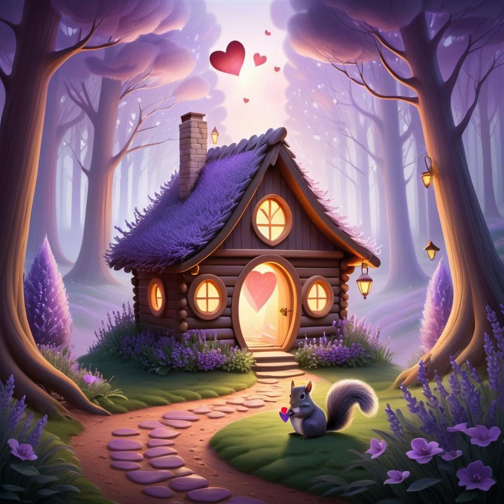 Enchanting Valentine's Day in Glowing Forest