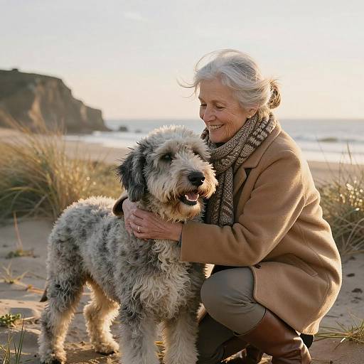A Joyful Moment on the Beach
