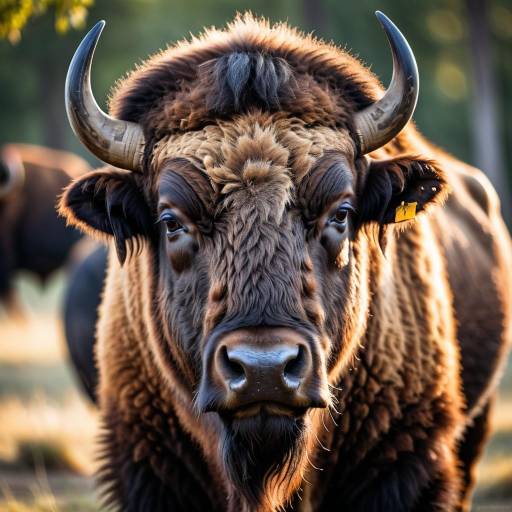 Close-up of European Bison