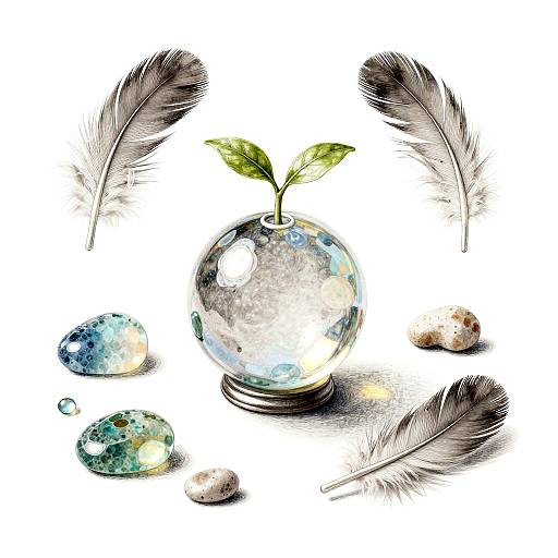 Whimsical Silverpoint Still Life