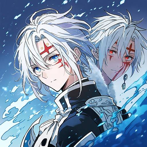 Illustration of Allen walker, d.gray-man in the style of Charin