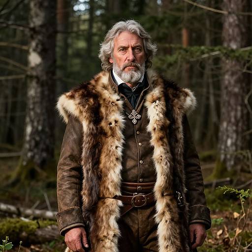 1700s French Fur Trapper Portrait