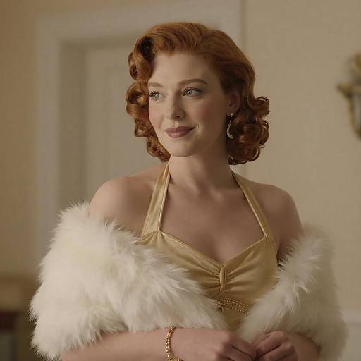 Elegant Vintage Portrait of a Confident Woman