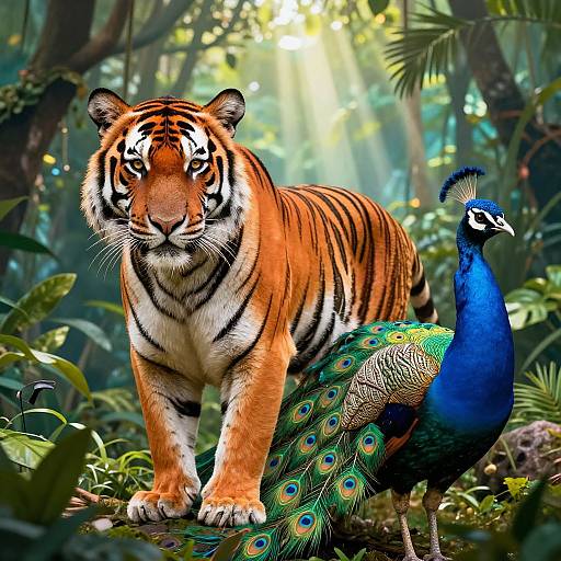 Tiger-Peacock Fantasy Fusion