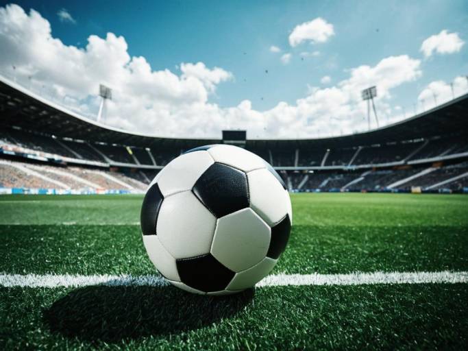 Dynamic Soccer Field Wallpaper Design