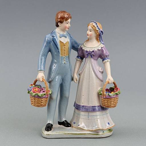 Victorian Staffordshire Figurine Couple