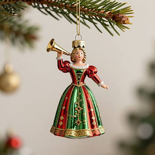 Byers' Choice Caroler Glass Ornament