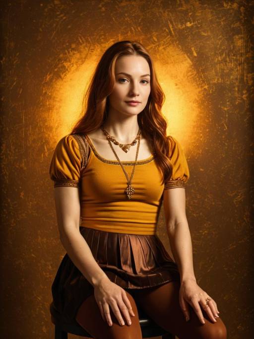 Woman in Casual Chic Outfit Sitting on Stool