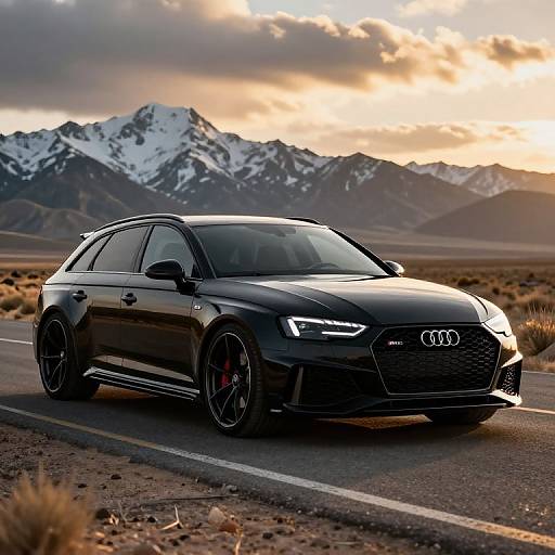Audi ABT RS4 in Golden-Hour Desert
