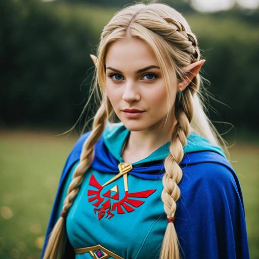Woman in Zelda Costume with Pointy Ears