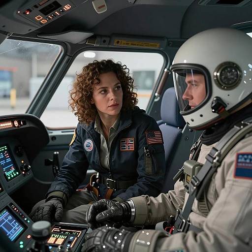 Intriguing Space Encounter in Cockpit