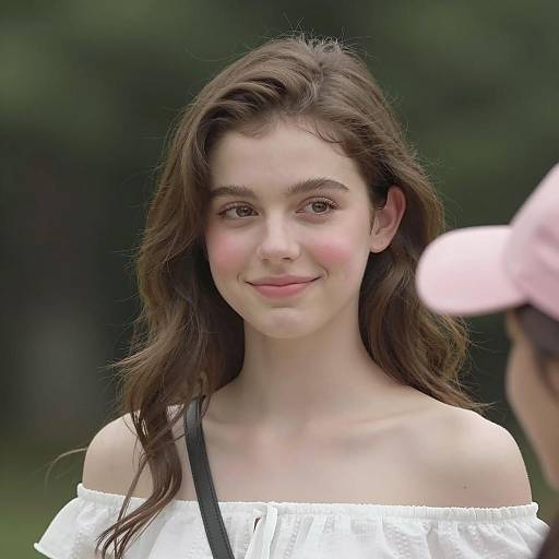 Young Woman Smiling Outdoors