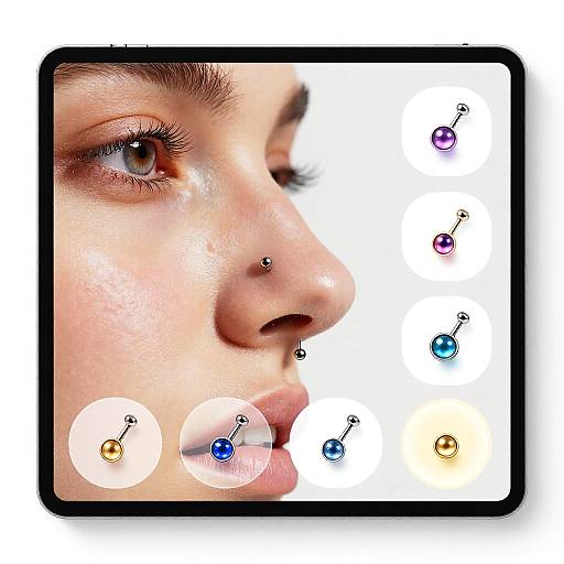 Nose Piercing Simulator Interface