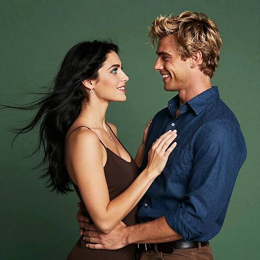 Graceful Couple in Intimate Pose