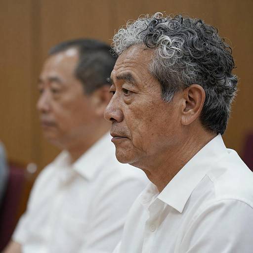 Intense Portrait of Two Middle-Aged Men