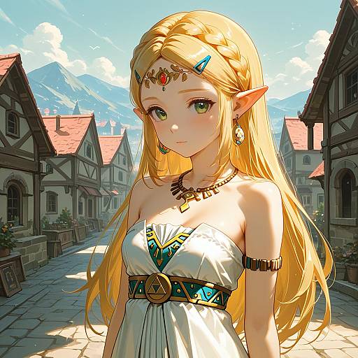 Princess Zelda in Town