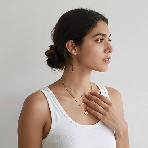 Contemplative Woman in Profile Shot