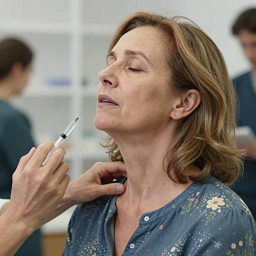 Medical Scene with Middle-Aged Woman