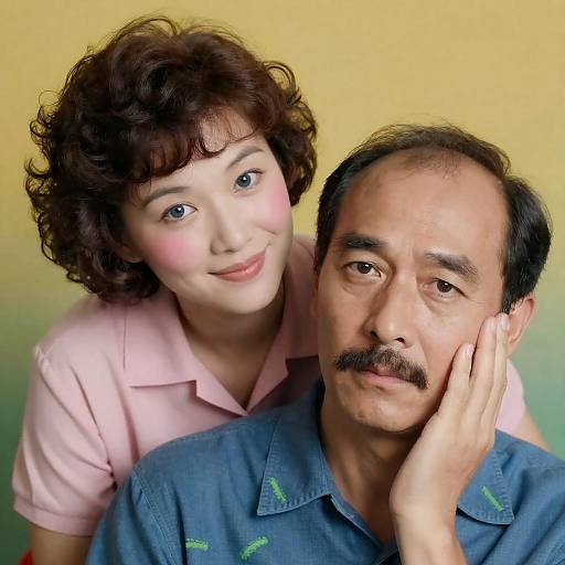 Vintage Portrait of Man and Woman