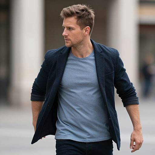 Realistic Portrait of Fit Man