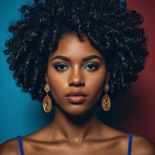 Portrait of a Fashionable Dark-Skinned Female