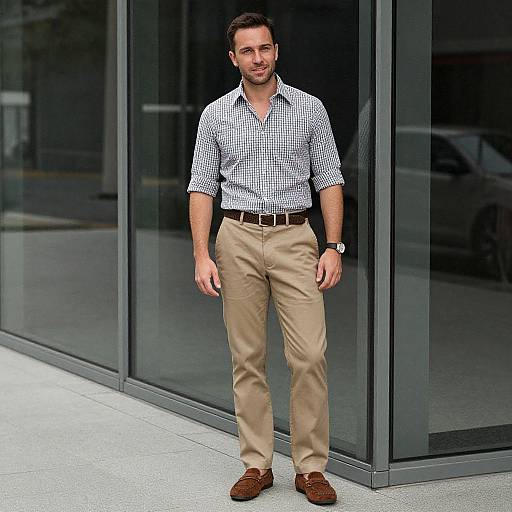 Stylish Man in Casual Vintage Attire